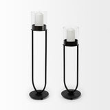 Mercana Salah I Small Black Iron Table Candle Holder
