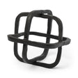 Mercana Willem I 9L x 9W Black Metal Open Cube Decor Object