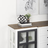 Mercana Willem I 9L x 9W Black Metal Open Cube Decor Object