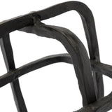 Mercana Willem I 9L x 9W Black Metal Open Cube Decor Object