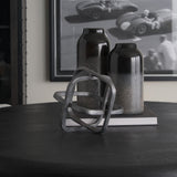 Mercana Willem II 9L x 9W Silver Metal Open Cube Decor Object