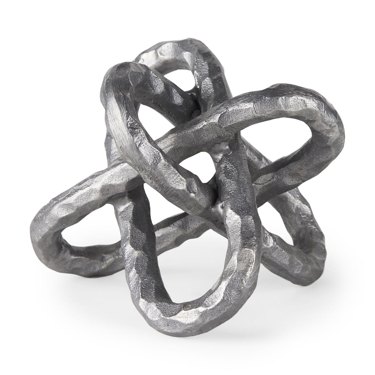 Mercana Wilhelm I (Small) 7L x 7W Silver Metal Link Decor Object