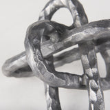 Mercana Wilhelm I (Small) 7L x 7W Silver Metal Link Decor Object