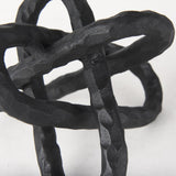 Mercana Wilhelm I (Small) 7L x 7W Black Metal Link Decor Object