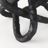 Mercana Wilhelm I (Small) 7L x 7W Black Metal Link Decor Object