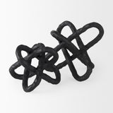 Mercana Wilhelm I (Small) 7L x 7W Black Metal Link Decor Object