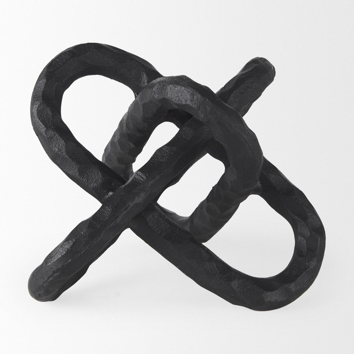 Mercana Wilhelm I (Small) 7L x 7W Black Metal Link Decor Object