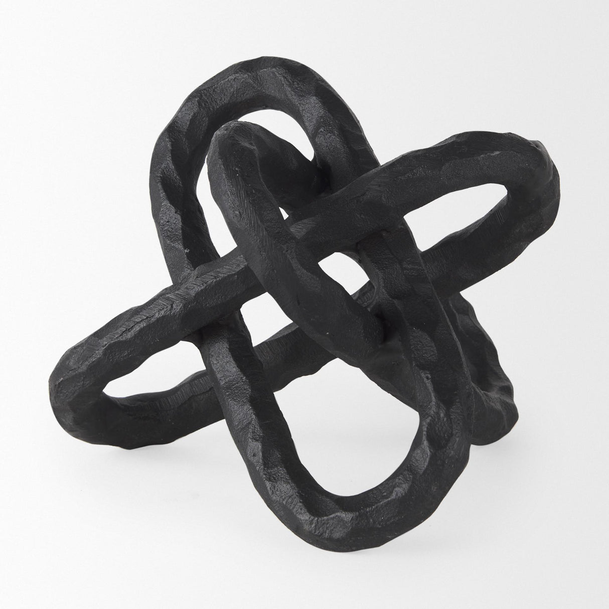 Mercana Wilhelm I (Small) 7L x 7W Black Metal Link Decor Object