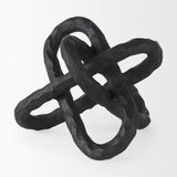 Mercana Wilhelm I (Small) 7L x 7W Black Metal Link Decor Object