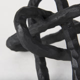 Mercana Wilhelm I (Small) 7L x 7W Black Metal Link Decor Object
