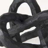 Mercana Wilhelm I (Small) 7L x 7W Black Metal Link Decor Object
