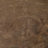 Mercana Maddox Set of 2 Brown Solid Wood Top Black Metal Base Nesting Coffee Tables