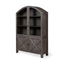 Mercana Barrett 48.5L X 17.25W X 73H Gray Solid Wood Display Cabinet
