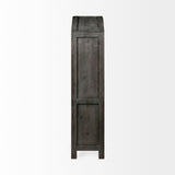 Mercana Barrett 48.5L X 17.25W X 73H Gray Solid Wood Display Cabinet
