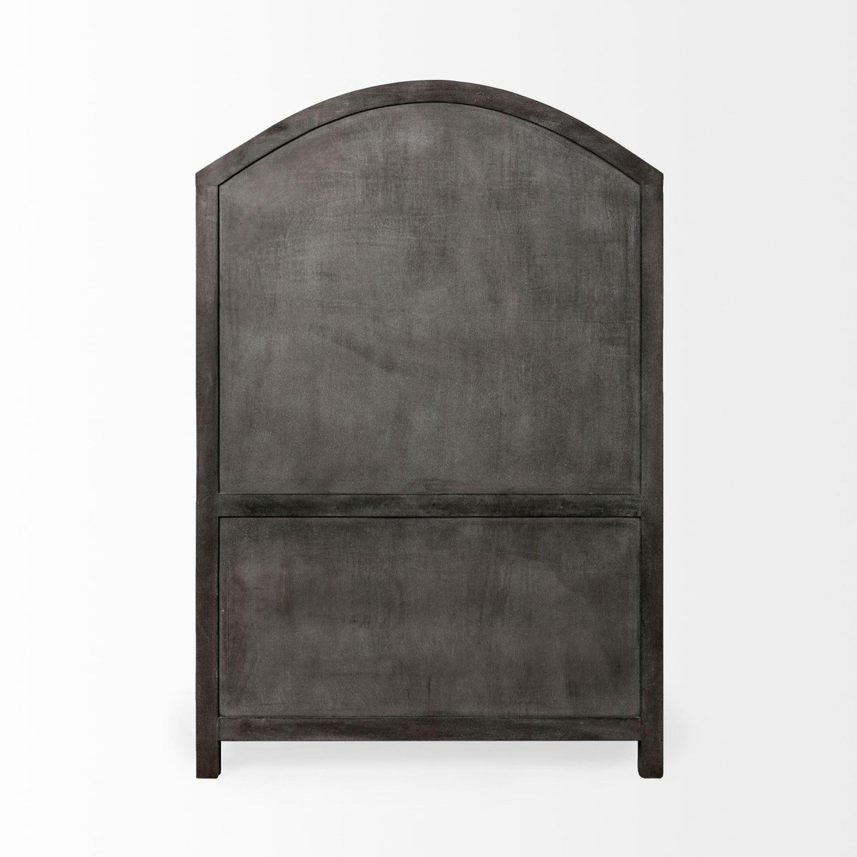 Mercana Barrett 48.5L X 17.25W X 73H Gray Solid Wood Display Cabinet