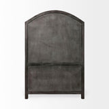 Mercana Barrett 48.5L X 17.25W X 73H Gray Solid Wood Display Cabinet