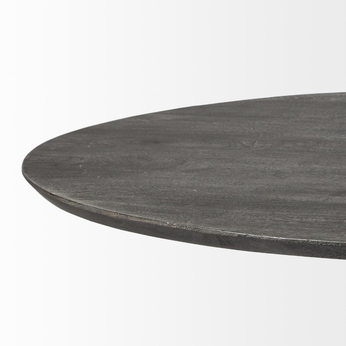 Mercana Maxwell 54" Brown Solid Wood Top Brown Metal/Wood Base Dining Table