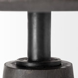 Mercana Maxwell 54" Brown Solid Wood Top Brown Metal/Wood Base Dining Table