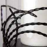 Mercana Cutlass I Set of Two Black Metal Base Table Candle Holders