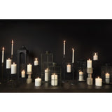 Mercana Omega III Large Black Metal Stacked Ring Table Candle Holder