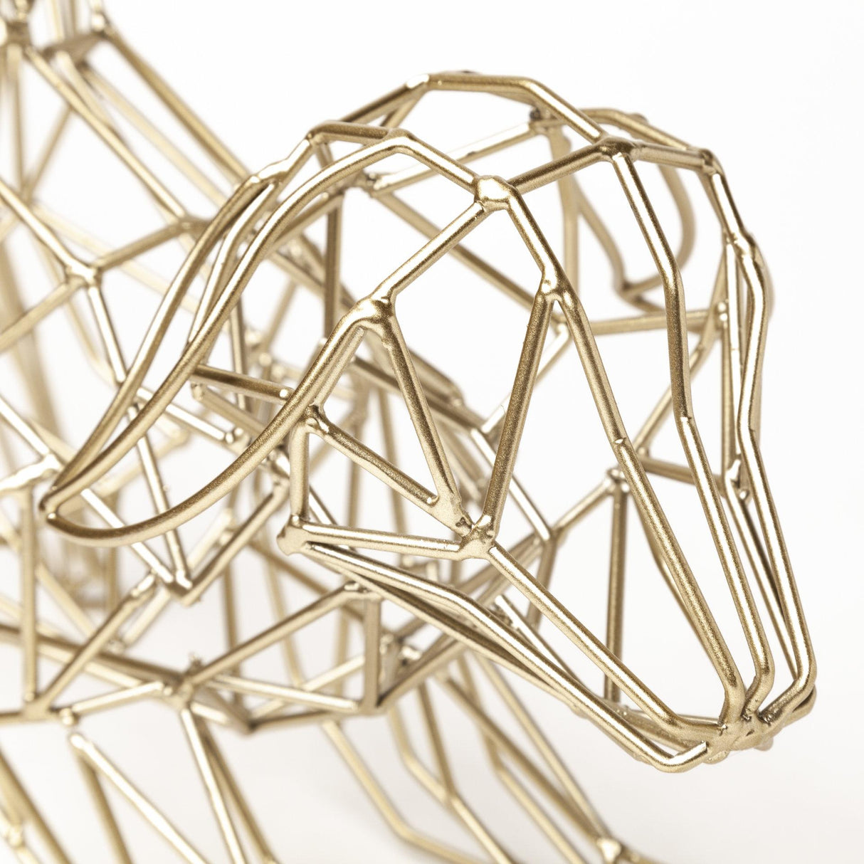 Mercana Frankie II 13L x 6W Gold Wire Framed Dog Shaped Decor