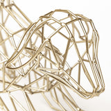 Mercana Frankie II 13L x 6W Gold Wire Framed Dog Shaped Decor