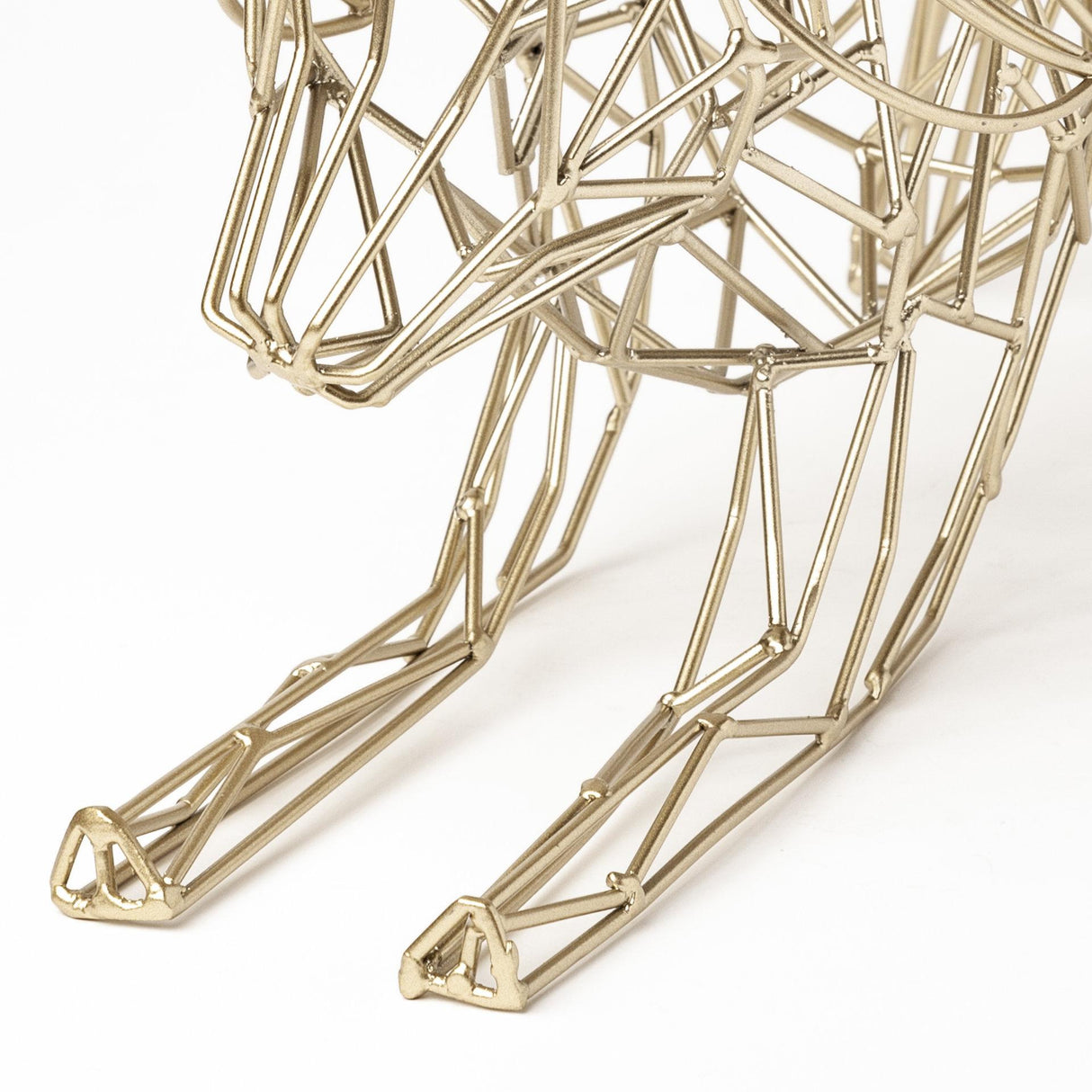 Mercana Frankie II 13L x 6W Gold Wire Framed Dog Shaped Decor