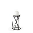 Mercana Sixx I Small Antiqued Metal Hexagonal Table Candle Holder