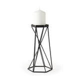 Mercana Sixx II Large Antiqued Metal Hexagonal Table Candle Holder