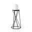 Mercana Sixx II Large Antiqued Metal Hexagonal Table Candle Holder