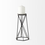 Mercana Sixx II Large Antiqued Metal Hexagonal Table Candle Holder