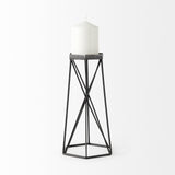 Mercana Sixx II Large Antiqued Metal Hexagonal Table Candle Holder