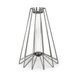 Mercana Madeline II Large Gunmetal Gray Metal Glass Test Tube Vase