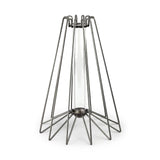 Mercana Madeline II Large Gunmetal Gray Metal Glass Test Tube Vase