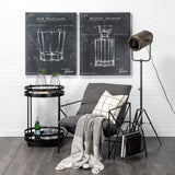 Mercana Madeline II Large Gunmetal Gray Metal Glass Test Tube Vase