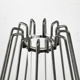 Mercana Madeline II Large Gunmetal Gray Metal Glass Test Tube Vase