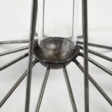 Mercana Madeline II Large Gunmetal Gray Metal Glass Test Tube Vase