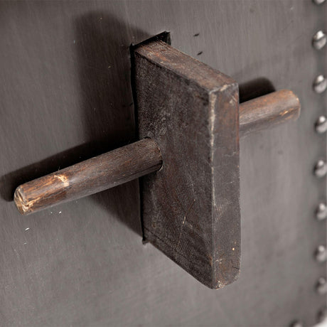 Mercana Orwell 52L x 28W Brown Wood Top Metal Cladded Frame Office Desk