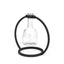 Mercana Monica I Short Black Metal Glass Bottle Vase