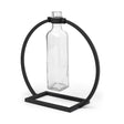 Mercana Monica II Tall Black Metal Glass Bottle Vase