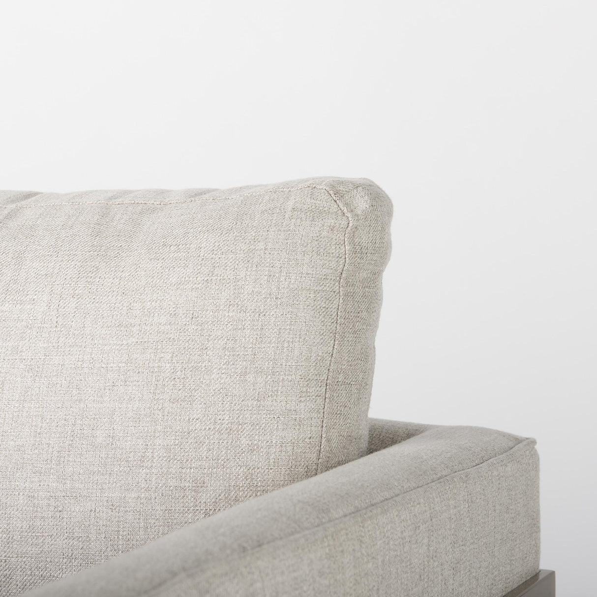 Mercana Rupert Cream Poly-Linen Seat w/ Gold Stainless Steel Frame Accent Chair