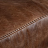 Mercana Cochrane II 82L x 33W x 32.25H Brown Leather Three Seater Sofa