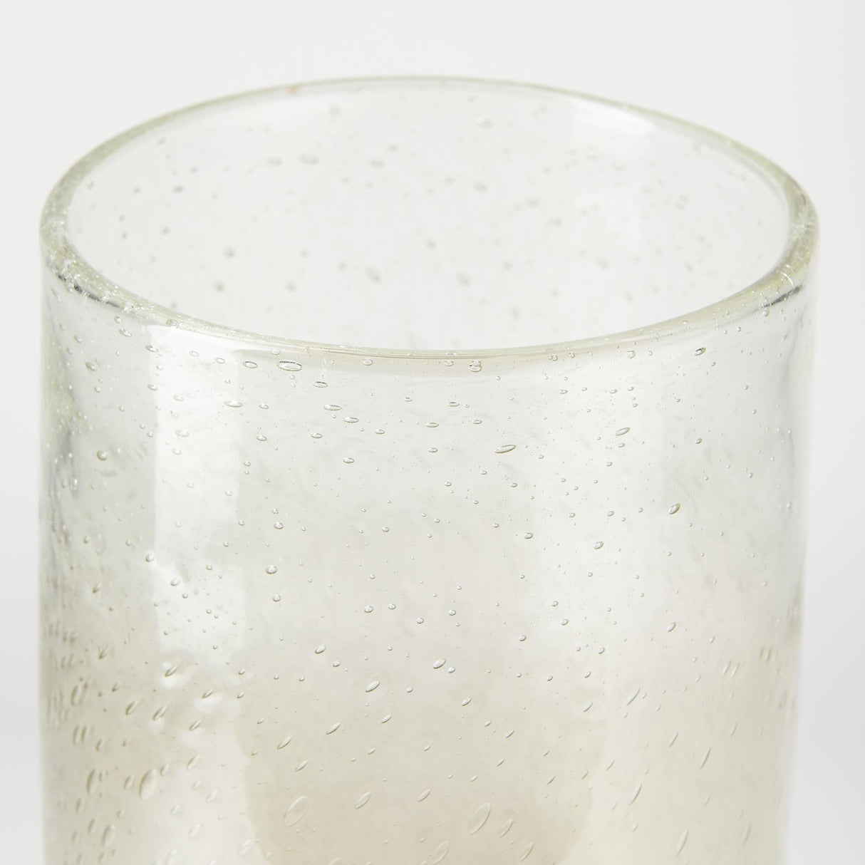 Mercana Adriatic II Large Brushed Gold Metal Glass Vase