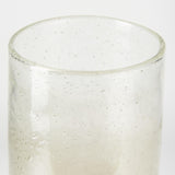 Mercana Adriatic II Large Brushed Gold Metal Glass Vase