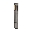 Mercana Newcomb 7x53.5 Gold/Black Metal Meshed Rectangular Wall Sconce