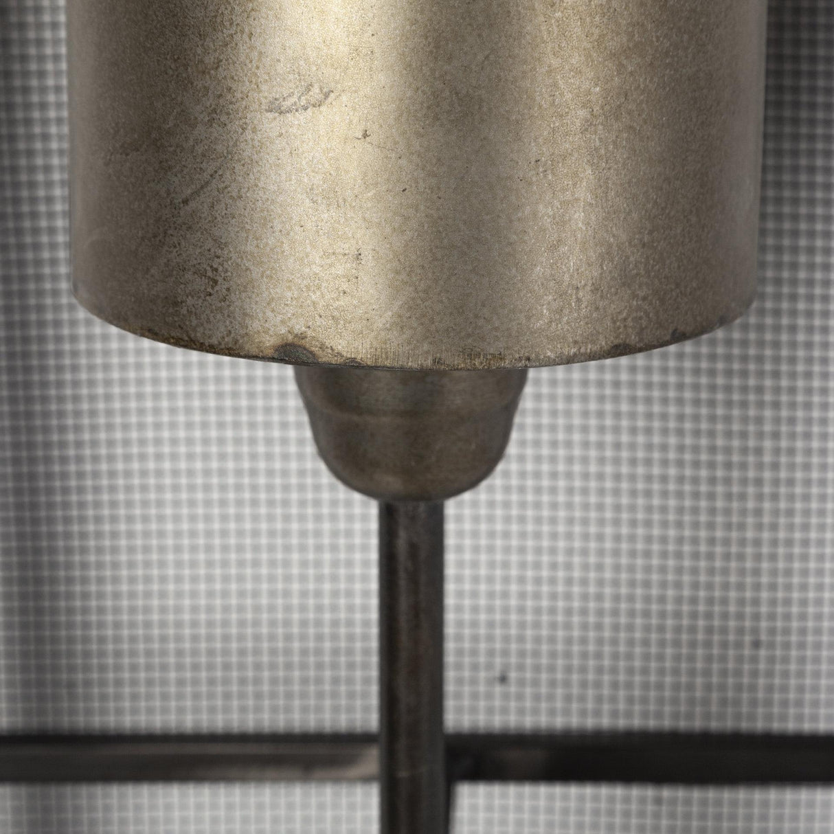 Mercana Newcomb 7x53.5 Gold/Black Metal Meshed Rectangular Wall Sconce