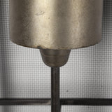 Mercana Newcomb 7x53.5 Gold/Black Metal Meshed Rectangular Wall Sconce