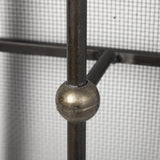 Mercana Newcomb 7x53.5 Gold/Black Metal Meshed Rectangular Wall Sconce