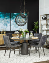 Mercana Dyson I 18x18 Black Metal Triangular Orb Pendant Light