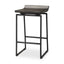 Mercana Givens IV 24.25" Seat Height Black Wood Seat Black Frame Stool